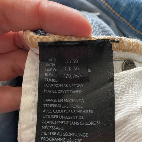 Free People We The Free Great-Heights Frayed Skinny-Jean Size 30 - Picture 9 of 10